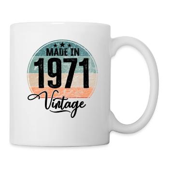 Vintage Made in 1971 Year of birth 1971 Birthday - Mug - white - Right