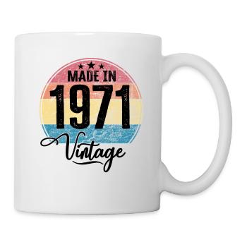 Vintage Made in 1971 Year of birth 1971 Birthday - Mug - white - Right