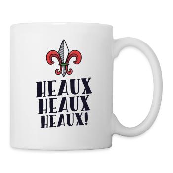 Heaux Heaux Heaux Cajun Christmas Louisiana Xmas - Mug - white - Right