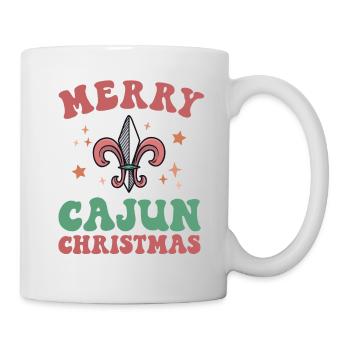 Frohe Cajun Weihnachten Süd-Louisiana Weihnachten Neu - Tasse - Weiß - Rechts