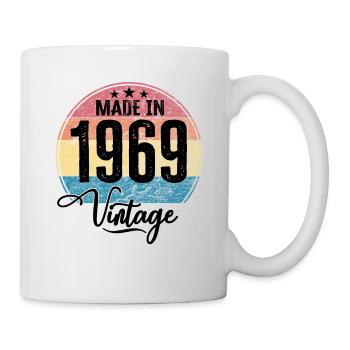 Millésime Fabriqué en 1969 Année de naissance 1969 Anniversaire - Mug blanc - blanc - Droite