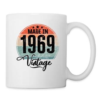 Millésime Fabriqué en 1969 Année de naissance 1969 Anniversaire - Mug blanc - blanc - Droite