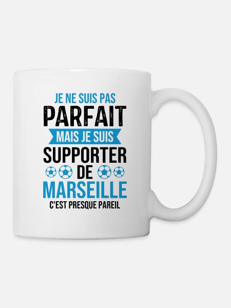 Je suis supporter de Marseille - Mug blanc - blanc