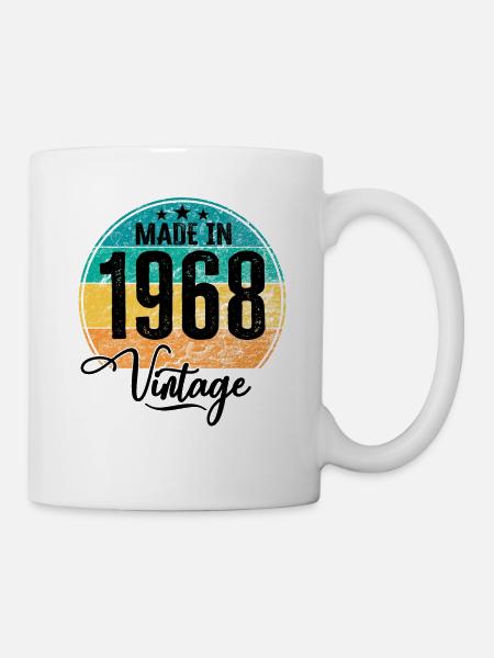 Millésime Fabriqué en 1968 Année de naissance 1968 Anniversaire - Mug blanc - blanc