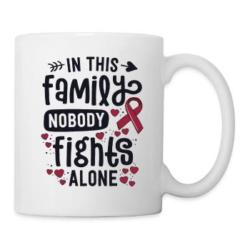 In This Family Nobody Fights Alone Hemangioma - Mug - white - Right