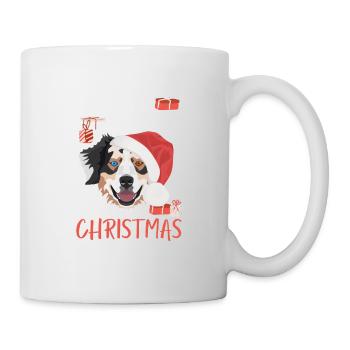 Australian Shepherd Merry Christmas - Mug - white - Right
