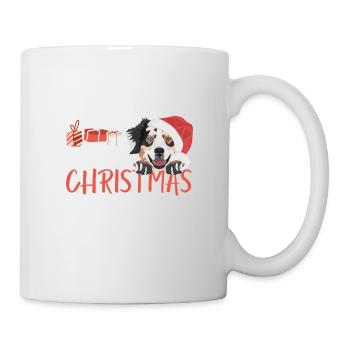 Australian Shepherd Merry Christmas - Mug - white - Right