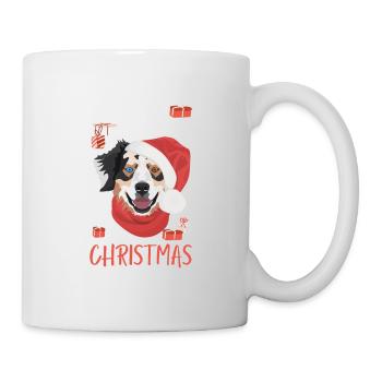 Australian Shepherd Merry Christmas - Mug - white - Right