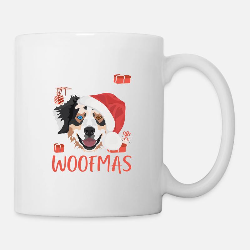 Berger australien Joyeux Noël - Mug blanc - blanc