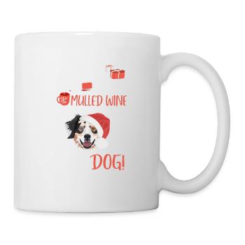 Berger australien Vin chaud Noël - Mug blanc - blanc - Droite