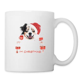 Australian Shepherd julemarked - Kop/krus - hvid - Højre