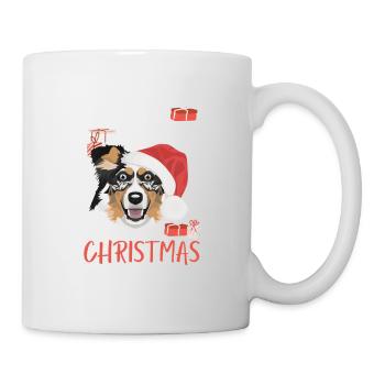 Australian Shepherd Merry Christmas - Mug - white - Right