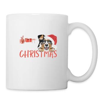 Australian Shepherd Merry Christmas - Mug - white - Right