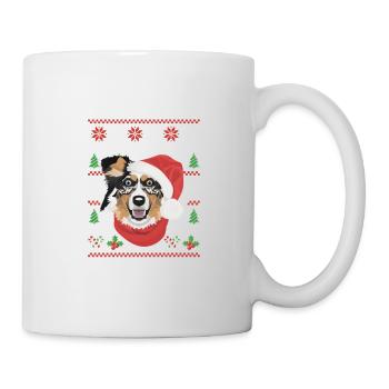 Australian Shepherd Merry Christmas - Mug - white - Right