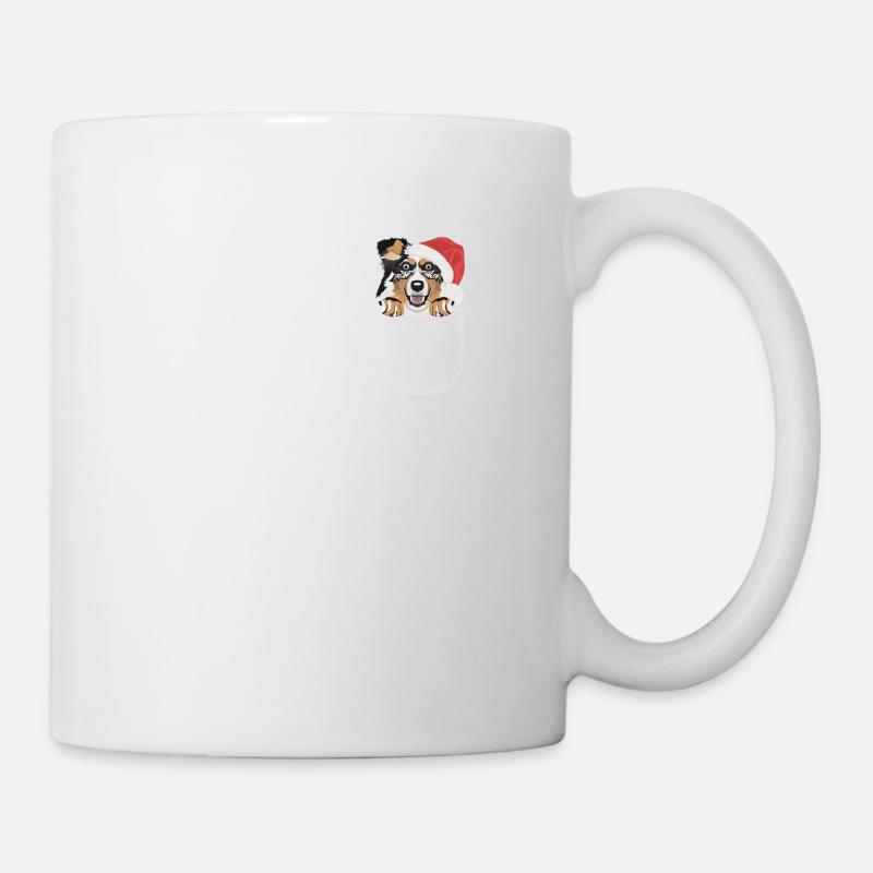 Berger australien Joyeux Noël - Mug blanc - blanc