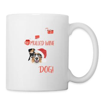 Berger australien Vin chaud Noël - Mug blanc - blanc - Droite