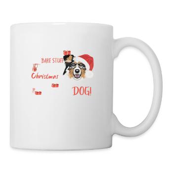 Berger australien Joyeux Noël - Mug blanc - blanc - Droite