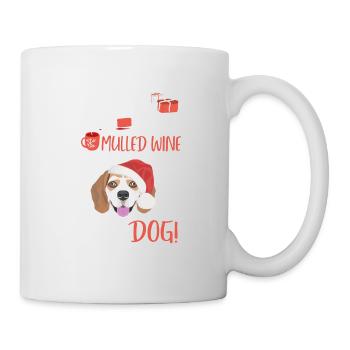 Beagle Vin chaud Noël - Mug blanc - blanc - Droite