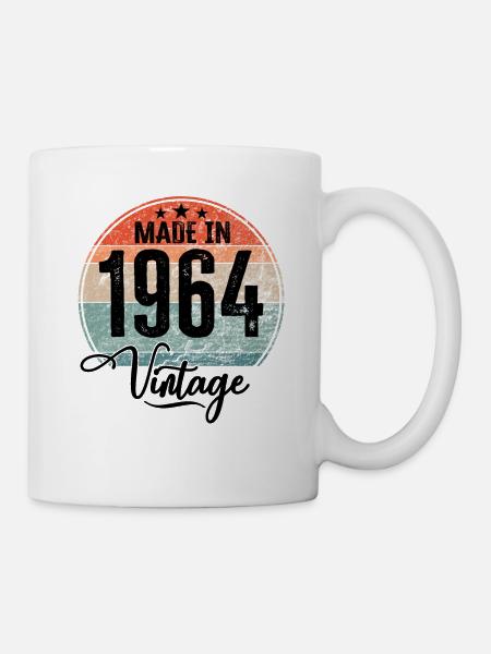 Millésime Fabriqué en 1964 Année de naissance 1964 Anniversaire - Mug blanc - blanc