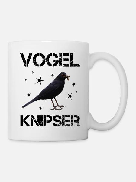 Vogelknipser Hobbyfotograf - Tasse - Weiß