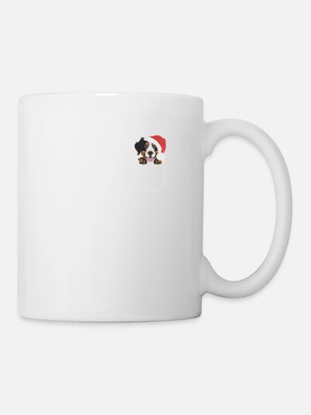 Bouvier Bernois Joyeux Noël - Mug blanc - blanc