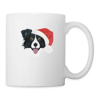 Border Collie Merry Christmas - Mug - white - Right