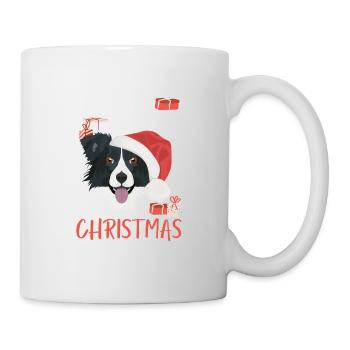 Border Collie Merry Christmas - Mug - white - Right