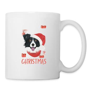 Border Collie Merry Christmas - Mug - white - Right