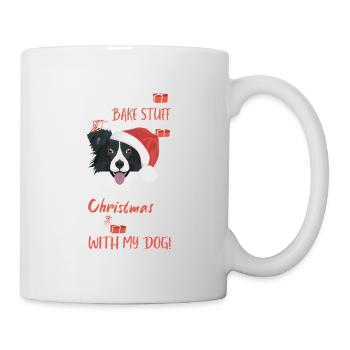 Border Collie Joyeux Noël - Mug blanc - blanc - Droite