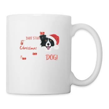 Border Collie Joyeux Noël - Mug blanc - blanc - Droite