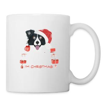 Marché de Noël Border Collie - Mug blanc - blanc - Droite