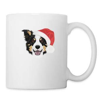 Border Collie Merry Christmas - Mug - white - Right