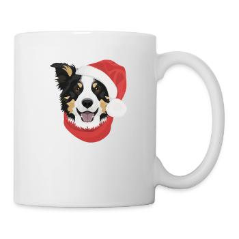Border Collie Merry Christmas - Mug - white - Right