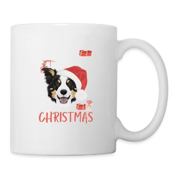 Border Collie Merry Christmas - Mug - white - Right
