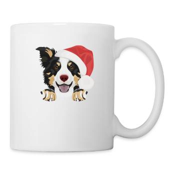 Border Collie Merry Christmas - Mug - white - Right