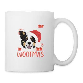 Border Collie Joyeux Noël - Mug blanc - blanc - Droite