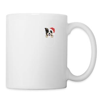 Border Collie Joyeux Noël - Mug blanc - blanc - Droite