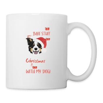 Border Collie Joyeux Noël - Mug blanc - blanc - Droite
