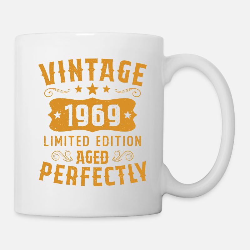 Vintage 1969 Édition Limitée Cadeau D'anniversaire - Mug blanc - blanc