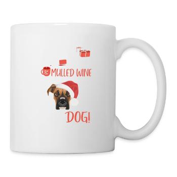 Boxer Glühwein Weihnachten - Tasse - Weiß - Rechts
