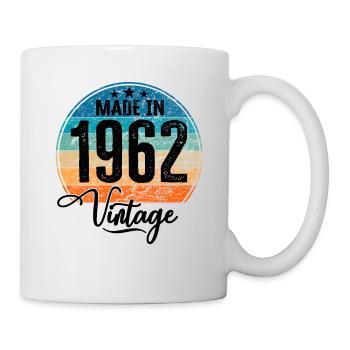 Vintage Made in 1962 Geburtsjahr 1962 Geburtstag - Tasse - Weiß - Rechts