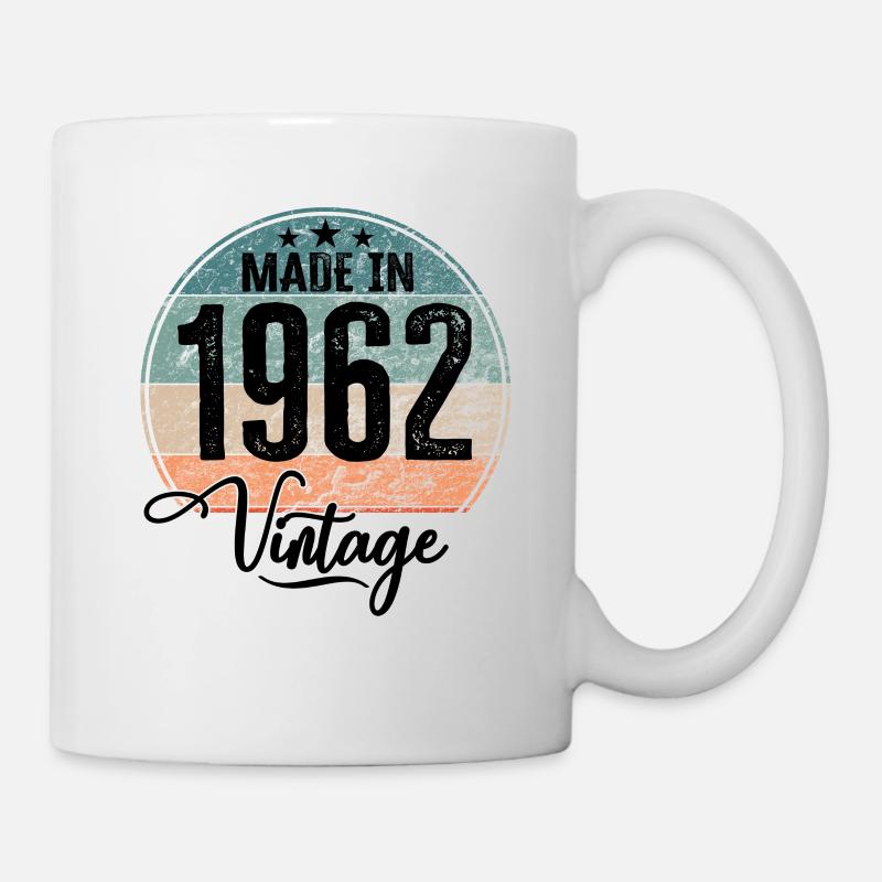 Millésime Fabriqué en 1962 Année de naissance 1962 Anniversaire - Mug blanc - blanc