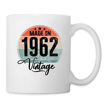 Vintage Made in 1962 Geburtsjahr 1962 Geburtstag - Tasse - Weiß - Rechts