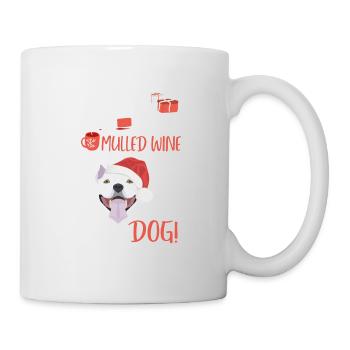 Bull Terrier vin chaud Noël - Mug blanc - blanc - Droite