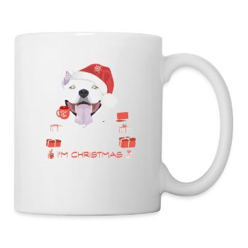 Marché de Noël Bull Terrier - Mug blanc - blanc - Droite