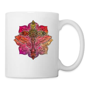 Christentum Kreuz - Tasse - Weiß - Rechts