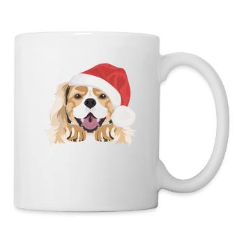 King Charles Spaniel Merry Christmas - Mug - white - Right