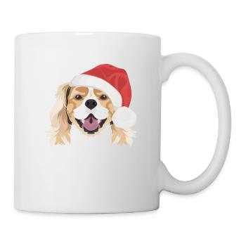 King Charles Spaniel Merry Christmas - Mug - white - Right