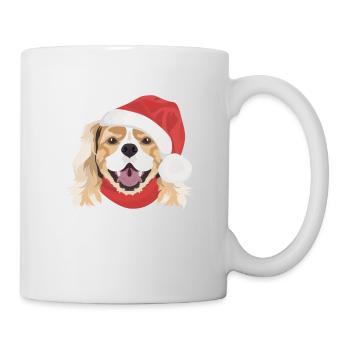 King Charles Spaniel Merry Christmas - Mug - white - Right