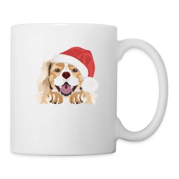 King Charles Spaniel Merry Christmas - Mug - white - Right
